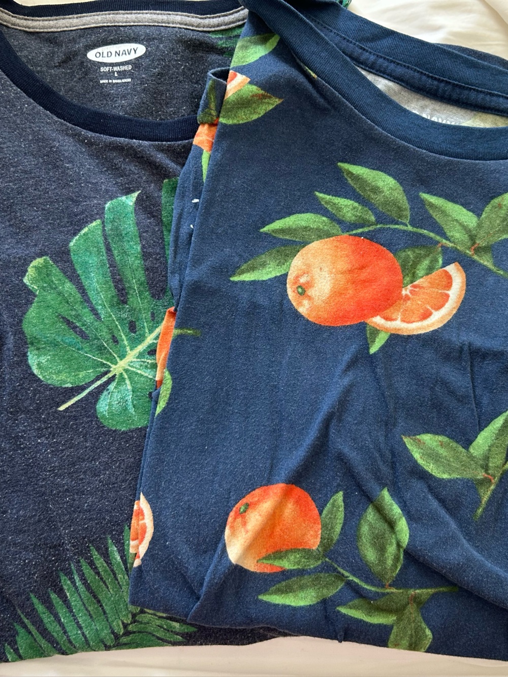 Set of 2: Men’s Soft Wash Tees, Size L